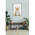 thumbnail image 6 of Kate and Laurel Sylvie Animal Studio Fox 3 Framed Canvas Wall Art by Amy Peterson Art Studio, 23x33 Gray, Whimsical Fun Animal Modern Art for Wall, 6 of 7