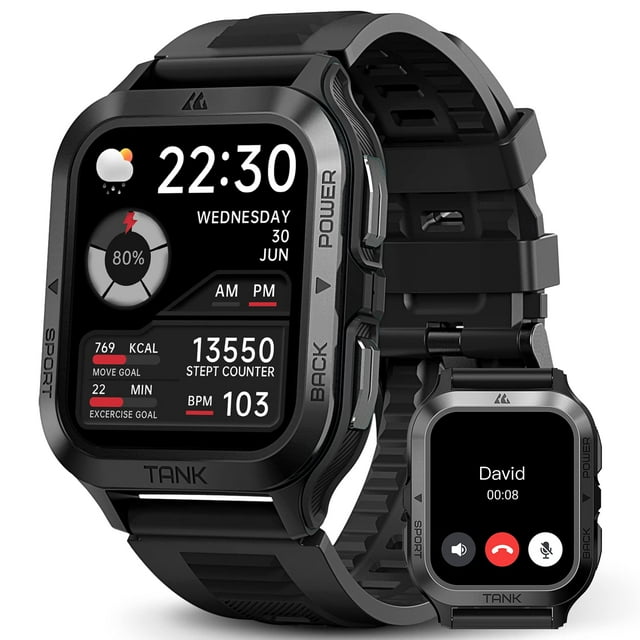 Reloj inteligente AMAZTIM M2, batería de 60 días, 50 m, resistente al agua