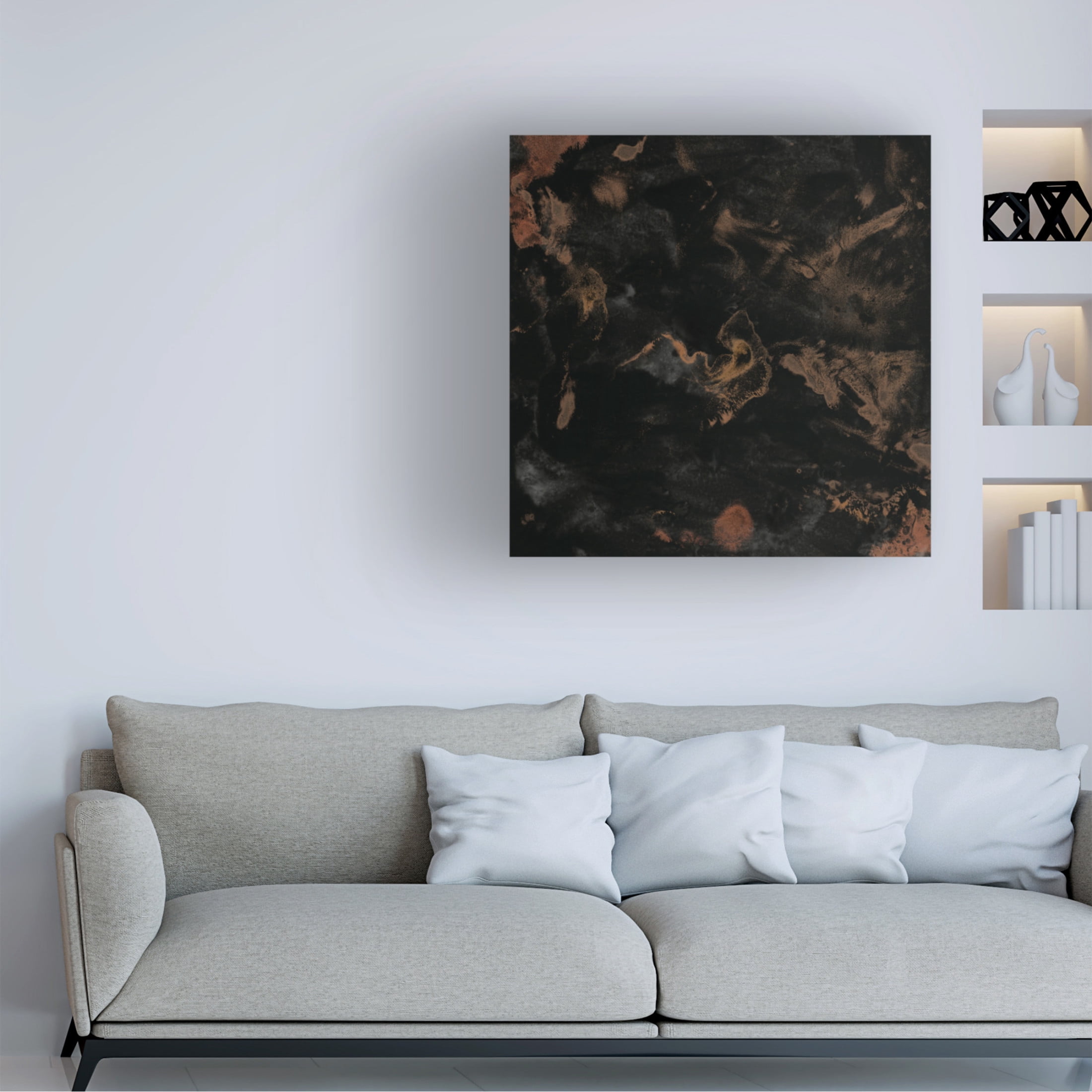 Trademark Fine Art June Erica Vess Onyx Nebula III Canvas Wall Art