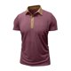 thumbnail image 5 of pstuiky camisetas de hombre, Camiseta informal de color liso con botones y bolsillos para hombre camisas casuales para hombre l, 5 of 6