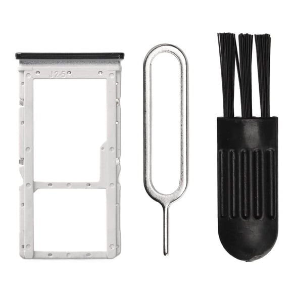 Sim Card Tray Set, Phone Repair Replacement Sim Card Holder With Eject Pin For Maintenance Black