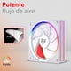 thumbnail image 5 of Ventilador Gamer BALAM RUSH EOLOX BORA-R EXB85R 120mm ARGB Aspas Inversas Diseño Cuadrado PWM 4 pin + Aura 1600RPM Blanco BR-942232, 5 of 6