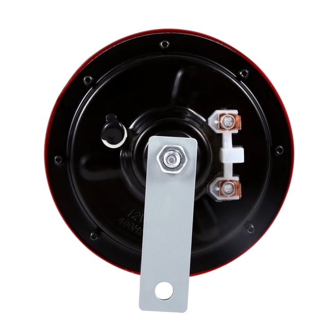 BOCINA ELÉCTRICA COMPACTA Y RUIDOSA DE TONO SUPER BOCINA ROJA DE 12 V PARA MONTAJE EN LA PARRILLA DEL COCHE BOCINA ELÉCTRICA DE TONO RÁPIDO