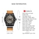 thumbnail image 5 of Temporizador Moda Hombres de Cuero Genuino Relojes 1ATM Vida Cuarzo resistente al agua Casual Hombre Reloj Relogio Musculino 1 1, 5 of 5