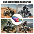thumbnail image 5 of Uorisanigo ATV Seat Cover Waterproof Colorful Tie Dye 4 Wheeler Seat Cushion Cover for Polaris Sportsman 570 450 850, Polaris Scrambler 400 500 850 1000, Honda Rancher 420, 5 of 7