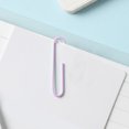 thumbnail image 4 of Metal Paper Clips, Innovative Book Binding Paper Clips Unique Colored  for School 50mm Lavender Purple, 4 of 7
