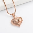 thumbnail image 3 of Heart Urn Necklace for  Human Ashes Stainless Steel Pet Memorial Cremation Jewelry  W/ Funnel Filler Memorial Jewelry Gifts for Men Women -A Piece of My Heart Lives in Heaven, 3 of 6