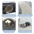 thumbnail image 4 of TRIXIE Sisal & Plush 1-Level 11.8" Cat Condos with Scratching Surface, Tunnel & Cat Toy, Gray, 4 of 7