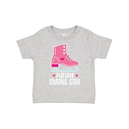 

Inktastic Skate Future Skating Star Girls Gift Toddler Toddler Girl T-Shirt