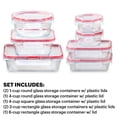 thumbnail image 3 of Contenedores de almacenamiento de alimentos Pyrex Freshlock, 14 piezas, juego mixto x7, 3 of 6