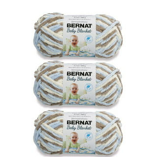 Bernat Knitting Yarn Baby Sport Big Ball Solids Baby White 1-Skein Factory Pack 163121-21005 Bundle with 1 Artsiga Crafts Project Bag