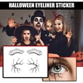 thumbnail image 3 of Qarigey 1 par de pegatinas para ojos de Halloween para hombres y mujeres, fotografía de cumpleaños para banquetes, calcomanías autoadhesivas para Difuminador de ojos Tipo 2 Qarigey CE013960-02B, 3 of 6