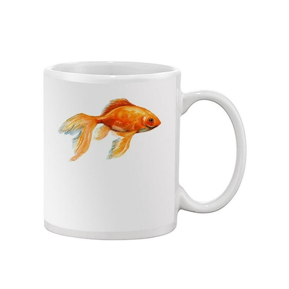 Gold Fish Watercolor Design Mug -Image by Shutterstock,