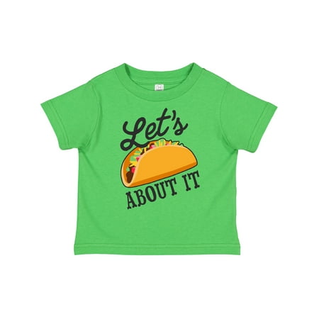 

Inktastic Lets Taco About It with Taco Illustration Gift Toddler Boy or Toddler Girl T-Shirt