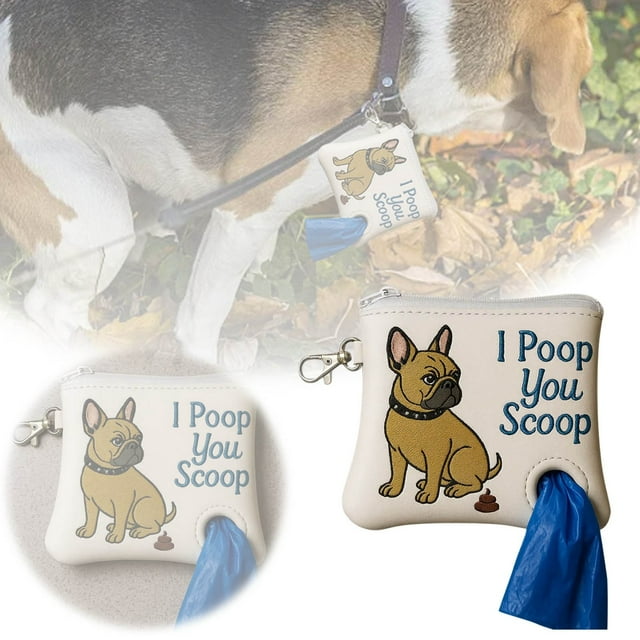 Sac de Rangement Motif Chien pour Déchets d'Animaux Textile Maison