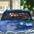 thumbnail image 4 of WOBOGO Red Panda in The Night Car Windshield Sunshades Autopilot Lightweight Accordion Sun Visor 57×31.5in, 4 of 8