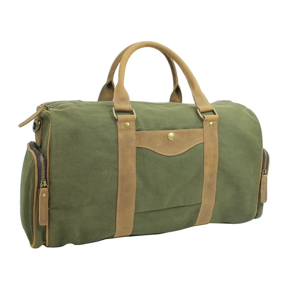 Classic Medium Canvas Duffle Bag CD01.GRN