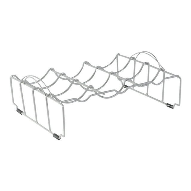 Rb SPACE - Étagère à Roulettes - Fil Métallique - Gris Charbon