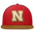 thumbnail image 2 of Men's Fanatics Scarlet/Brown Nebraska Huskers NoBo Fitted Hat, 2 of 4