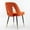 Orange, variant on Rhomtree Contemporary Metal Tufted Dining Side Chairs, Blue (Set of 2)