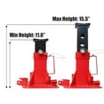 thumbnail image 2 of Big Red 7 Ton Jack Stands Heavy Duty Pin Style Car Jack Stand with Casters Handle,Red,1 Pair,W706R, 2 of 5