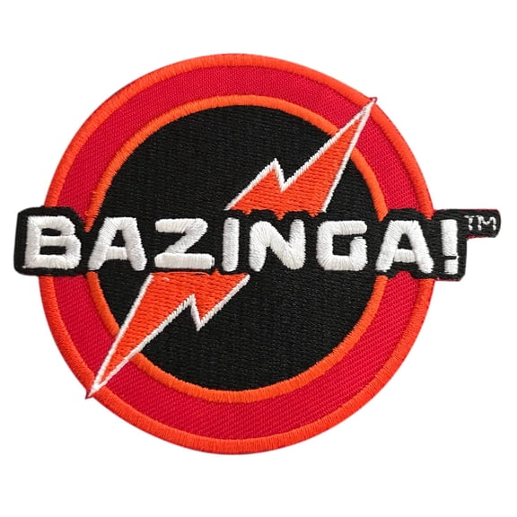 Bazinga Iron On Patch Big Bang Theory