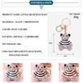 thumbnail image 3 of Rhinestone Cute Mini Bear Keychains,Crystal Little Animal Bears Keyrings, 3 of 6