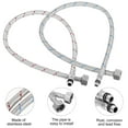 thumbnail image 5 of Dytern Winter,2pcs Kitchen Basin Faucet Hose Stainless steel Faucet Hose Flexible Connector, 5 of 10