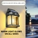 thumbnail image 3 of Lámpara Solar de Pared con Sensor de Movimiento, Ip65, Resistente Al Agua, para Exteriores, para Vallas, Jardines y Caminos. Luz Blanca Cálida con Encendido y Apagado Automático y Detección de Movimi, 3 of 7