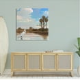 thumbnail image 2 of Stupell Egret Tropical Beach Scenery Landscape Painting Gallery Wrapped Canvas Print Wall Art, 2 of 7