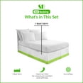 thumbnail image 3 of SGI Bedding 14 Inch Dual Tone Bed Skirt | Microfiber Bed Skirt | Fade Resistant, Wrinkle Free, Anti-static, Decorative, Extra Storage Space, Clutter-Free | Olympic Queen, Parrot Green, 3 of 7