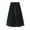 Black, variant on IROINNID Long Comfort Waist Skirt For Women Fashion High Waist Mesh Skirt Pleated Solid Color Skirt