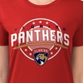 thumbnail image 3 of Women's G-III 4Her by Carl Banks Red Florida Panthers Super-Slim Lightweight Pinstripe Circle Graphic T-Shirt, 3 of 3