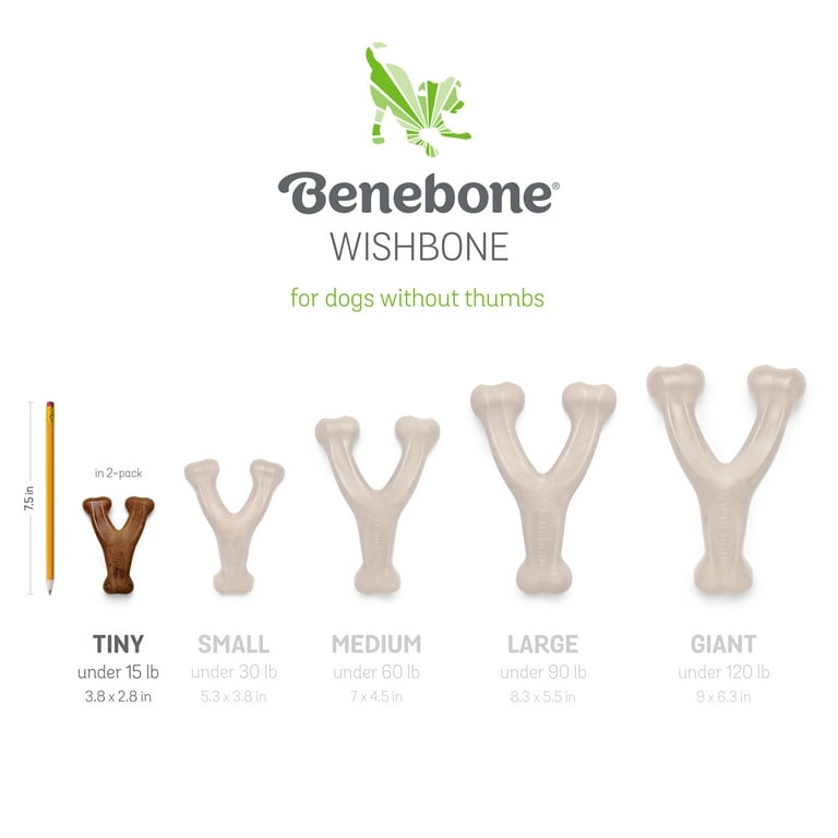 Benebone 2-Pack Dental Chew/Wishbone Bacon Tiny - Walmart.com Benebone 2-Pack Dental Chew/Wishbone Bacon Tiny - Walmart.com