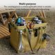 thumbnail image 5 of Sonducket Bolsa de almacenamiento de alimentos para acampar al aire libre, tela Oxford, organizador portátil de gran capacidad, vajilla, bolsa Kits de desorden para acampar Caqui, 5 of 6
