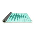 thumbnail image 2 of Ahgly Company Indoor Square Solid Turquoise Blue Modern Area Rugs, 8' Square, 2 of 4