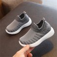 thumbnail image 5 of Boys Sneakers Kids Boys and Girls Summer Breathable Lightweight Socks Shoes Toddler Soft Casual Sneakers Kid Shoes Grey 7.5 Years-8 Years, 5 of 7