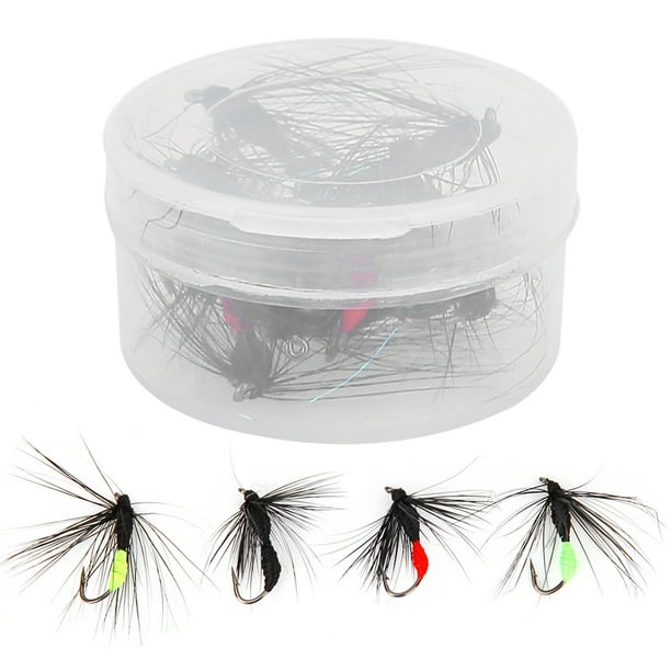 10Pcs Little Artificial Ant Life-Like Fly Fishing Baits Feather Fishing  Lures with Hook Accessory 