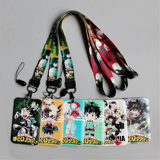 Anime My Hero Academia Neck Strap Lanyards ID Card Gym Mobile Phone Strap USB Badge Holder Rope Key Chain Cosplay Gift New