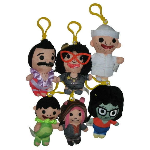 Bob's Burgers 4-Inch Clip-On Plush Keychain Complete Set - (6 Plushes)
