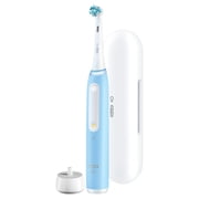 Oral‑B Toothbrush, iO Series 4 Rechargeable Electric Toothbrush for Adults & Kids 3+, Icy Blue, Compact Head