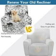 thumbnail image 4 of LedBack Spider Print Stretch Recliner Covers Washable Recliner Chair Cover 4 Pieces Reclining Slipcovers for Pets Easy to Install Furniture Protector, 4 of 8