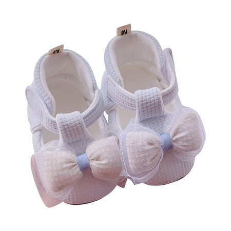 

Loliuicca Baby Girl Spring Princess Shoes Cute Bowknot Non-Slip Adorable Shoes