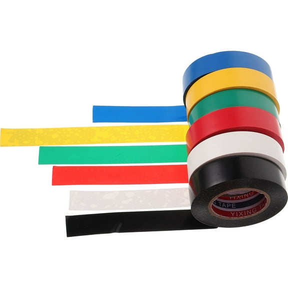 Greenadscape 6Set Colored Electric Tape for Electrical Projects and Insulation