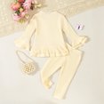 thumbnail image 3 of SNKSDGM Girls Girls Summer Outfits Size 8 Under 15 Baby Girl Outfits 6-9 Months Spring Toddler Girls Stretchy Strip Gown Long Sleeve Comfortable Pants Outfits 18-24 Months, 3 of 8