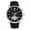 Black/Silver, variant on Heritor Automatic Arthur Semi-Skeleton Leather-Band Watch W/ Day/Date - Gold/Black