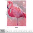 thumbnail image 4 of Manta de felpa Flamingo Fantasy: manta de franela ultra suave y liviana, antibolitas, cómoda y cálida, perfecta para sofá, dormitorio, viajes o decoración de sala de estar, 50 x 60 pulgadas, 4 of 6