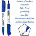thumbnail image 3 of Permanent Markers,Shuttle Art 30 Pack Blue Permanent Marker set,Fine Point, Works on Plastic,Wood,Stone,Metal and Glass for Doodling, Marking, 3 of 6