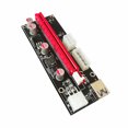 thumbnail image 3 of fashionhome PCI-E Riser Board Extender Board 4-pin 6-pin USB 3.0 Extender Card 1x to 16x Adapter, Blue Cable, 3 of 9