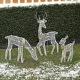 thumbnail image 5 of JUNWELL 2023 Reindeer Family Lighted 2D Deer Christmas Decor With Led Lights MINI Elk Light Up Bucks Doe Fawn Outdoor Yard Garden Decor Need To Assemble, 5 of 11
